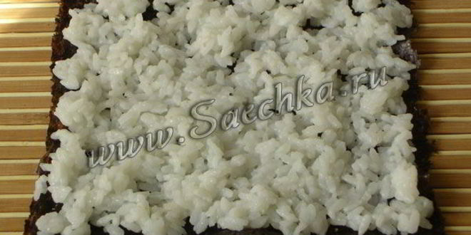 Рецепт домашних суш