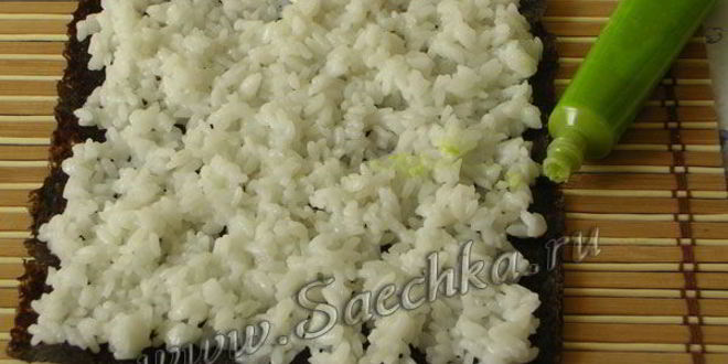 Рецепт домашних суш