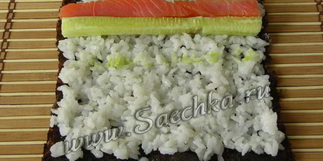 Рецепт домашних суш