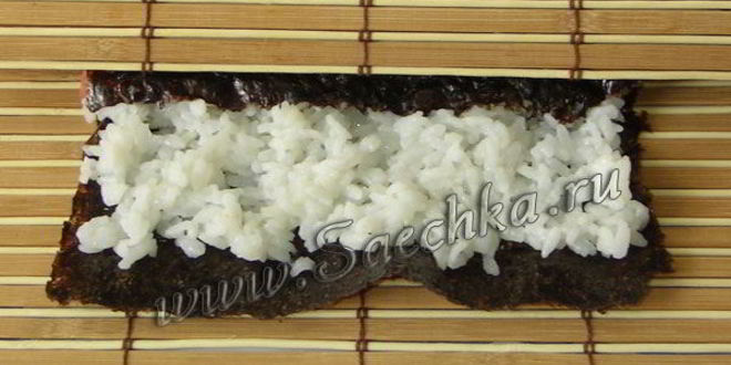 Рецепт домашних суш