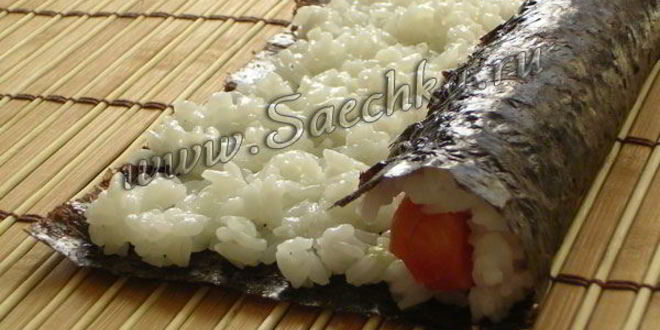 Рецепт домашних суш