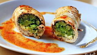 Рецепт Куриных роллов, фаршированных брокколи и сыром