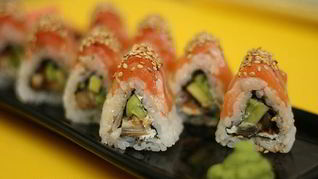 Рецепт Роллов Гонконг с угрем по-домашнему