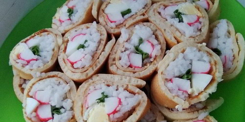 Как приготовить роллы из блинов
