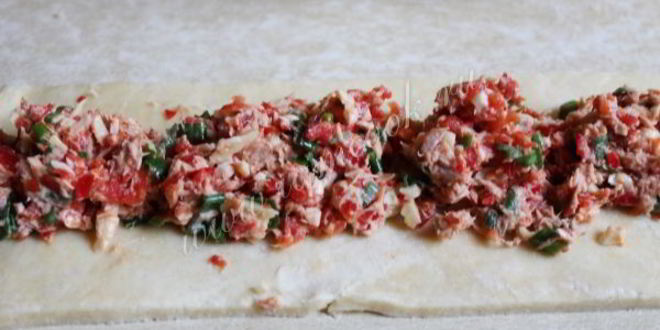 Рецепт роллов из теста с тунцом