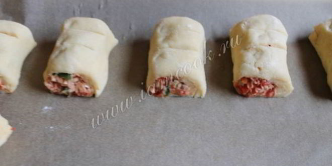 Рецепт роллов из теста с тунцом