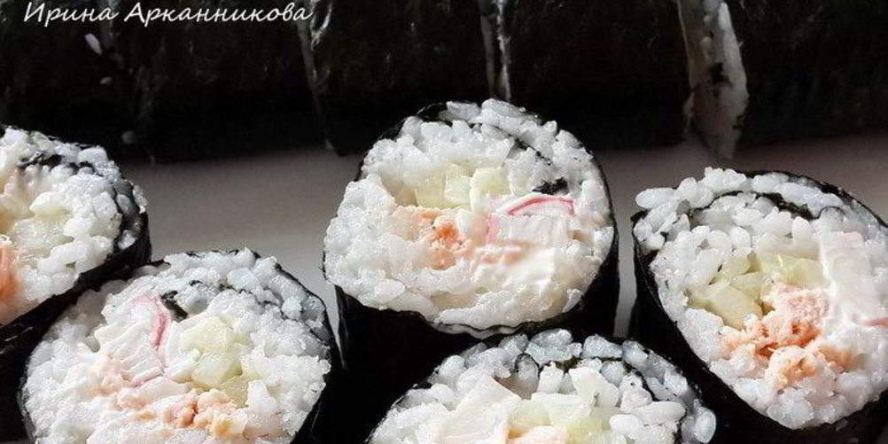 Как приготовить роллы с крабовым мясом и семгой