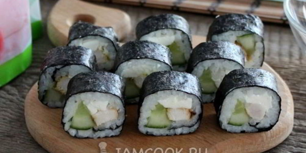 Как приготовить роллы с курицей