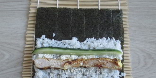 Рецепт роллов с курицей