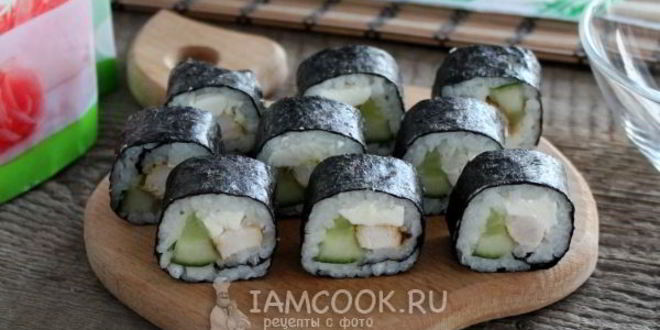 Рецепт роллов с курицей