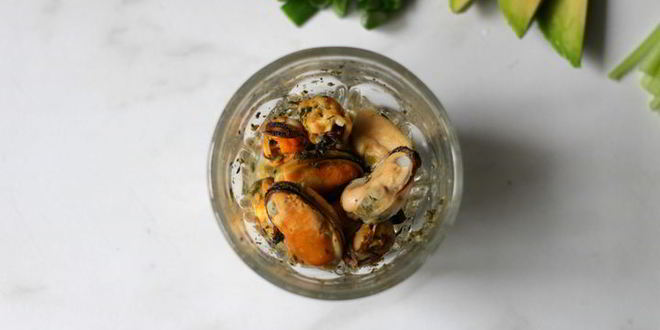 Рецепт роллов с мидиями и овощами