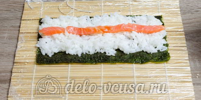 Рецепт роллов с семгой сяке маки