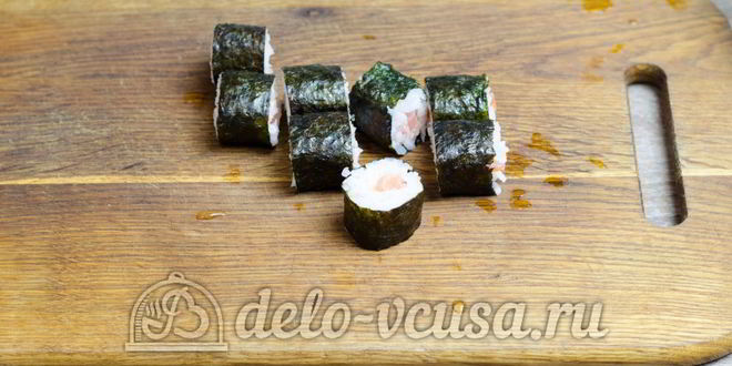 Рецепт роллов с семгой сяке маки