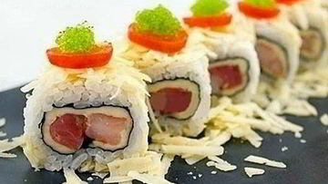 Рецепт Роллов с сыром, семгой и креветками