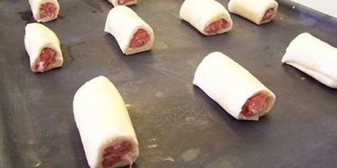 Рецепт советских роллов — сосиски в тесте