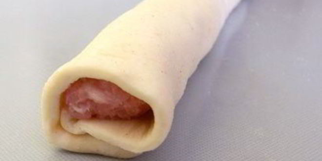 Рецепт советских роллов — сосиски в тесте