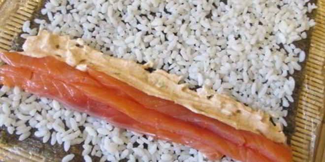 Рецепт спайси роллы с лососем