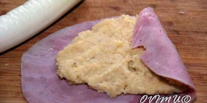 Рецепт ветчино-картофельных роллы