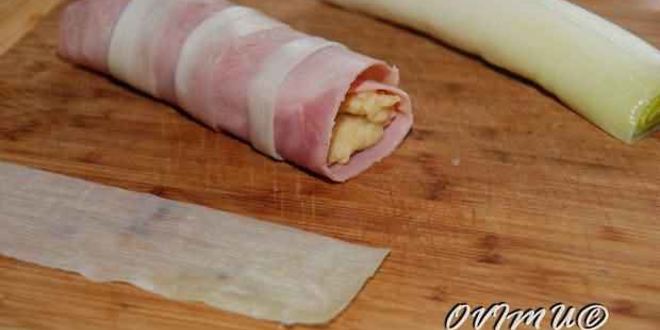 Рецепт ветчино-картофельных роллы