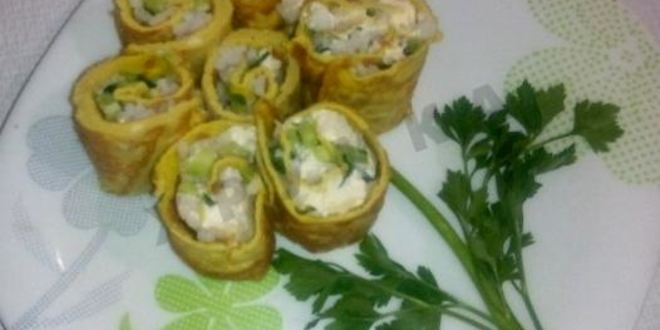 Рецепт яичных роллов по-корейски