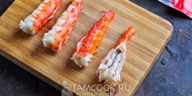 Рецепт запеченных роллов с креветками