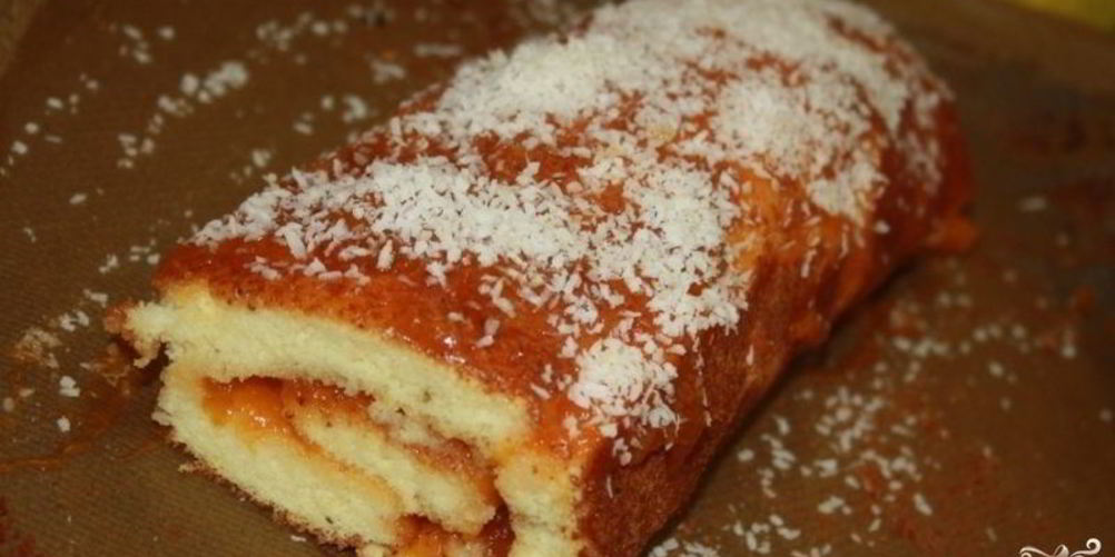 Как приготовить бисквитный рулет
