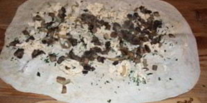 Рецепт грибного рулета из лаваша