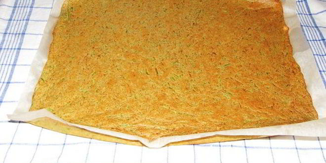 Рецепт кабачкового рулета с творожной начинкой