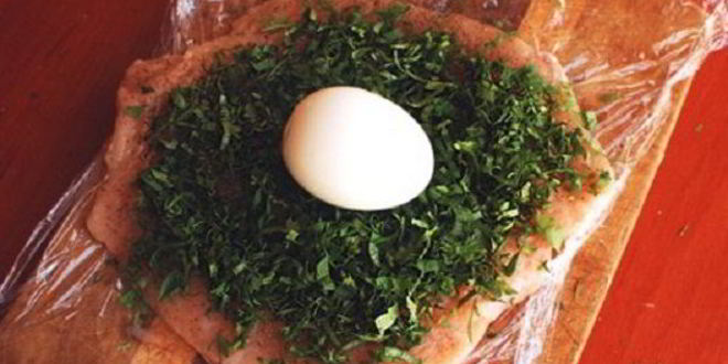 Рецепт куриного рулета с яйцом