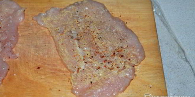 Рецепт куриных рулетиков с овощами