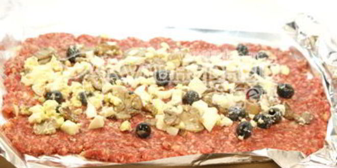 Рецепт мясного рулета с грибами