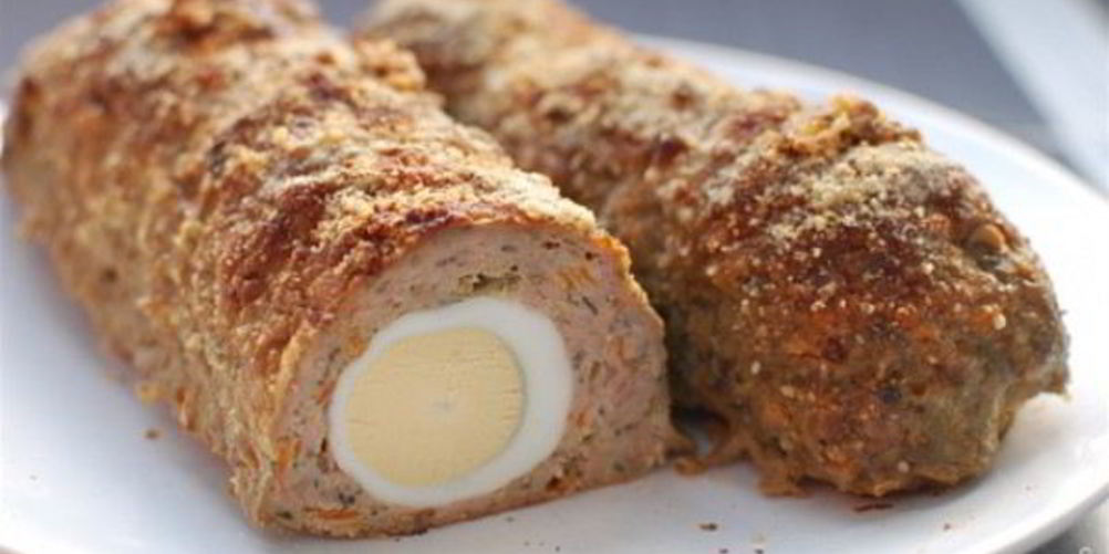 Как приготовить мясной рулет с яйцом
