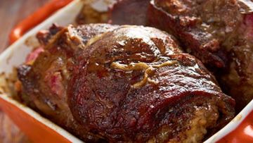 Рецепт Мясных рулетов из говядины и куриной грудки