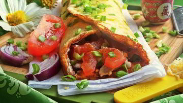 Рецепт Омлетного рулета с начинкой