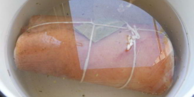 Рецепт острого рулета из пузанины вареный