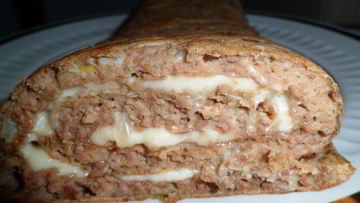 Рецепт Печеночного рулета с сыром