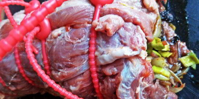 Рецепт рулета из говядины с овощами в мультиварке