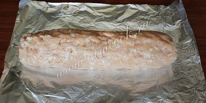 Рецепт рулета из куриного фарша