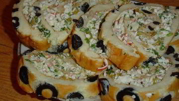 Рецепт Рулета из заварного теста с начинкой