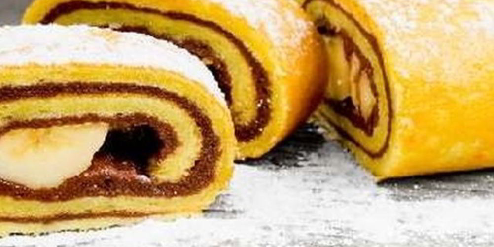 Как приготовить рулет медовый с бананом