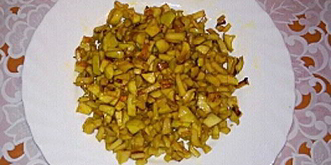 Рецепт рулета с яблочно-ванильной начинкой