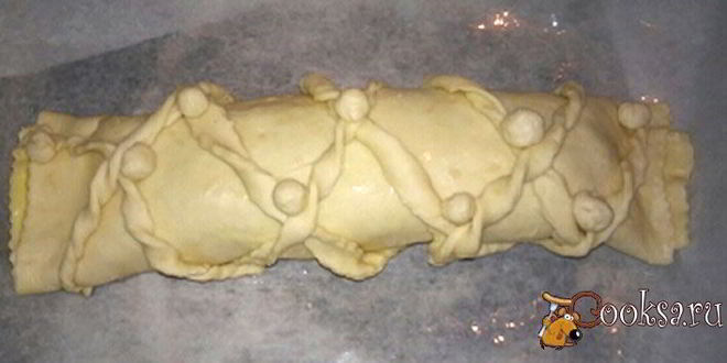 Рецепт рулета с яблочно-ванильной начинкой