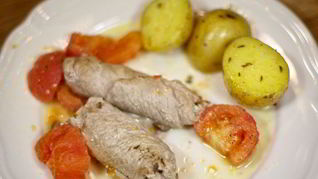 Рецепт Рулетиков из телятины