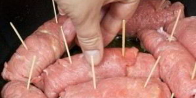 Рецепт рулетиков из телятины