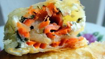 Рецепт Рулетиков с семгой