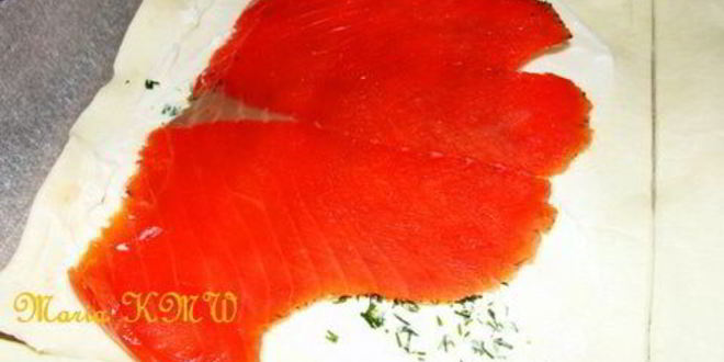 Рецепт рулетиков с семгой