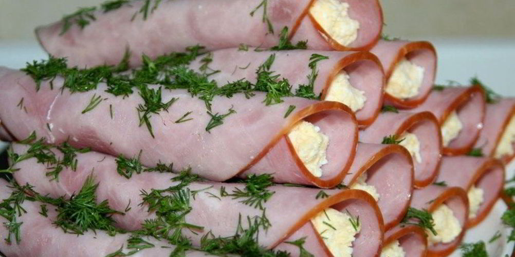 Как приготовить рулетики с ветчиной