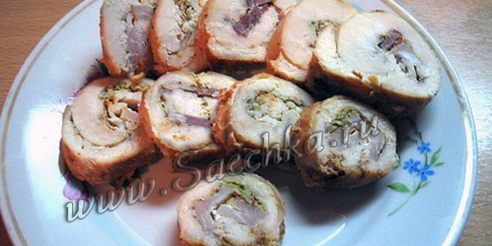 Как приготовить рулеты куриные