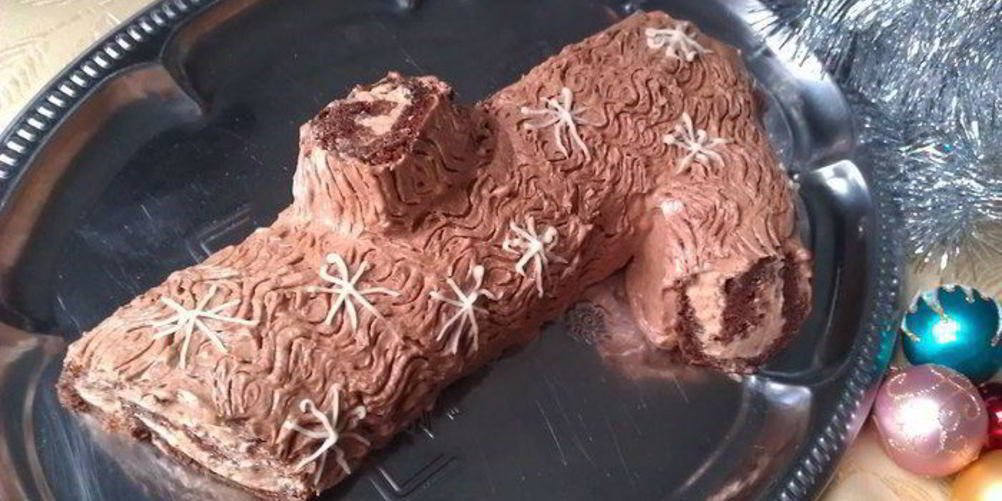 Как приготовить шоколадный рулет рождественское полено