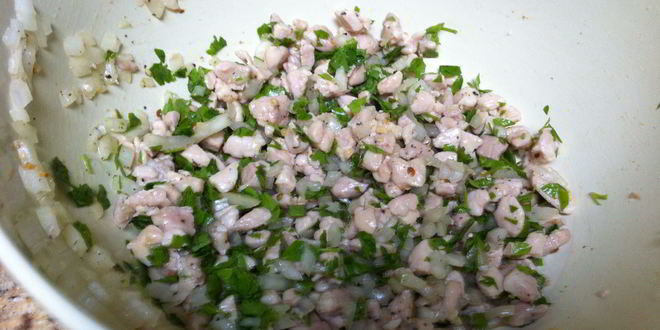 Рецепт самсы из слоеного теста с курицей